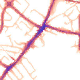 Daytime road noise heatmap for HA2 0YE