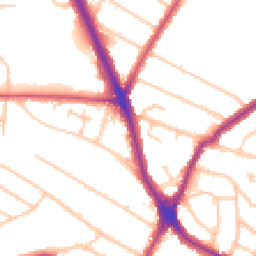 Daytime road noise heatmap for HA2 6EQ