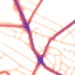 Daytime road noise heatmap for HA2 6HX