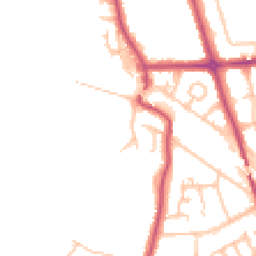 Daytime road noise heatmap for HA2 6NH