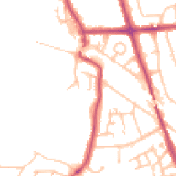 Daytime road noise heatmap for HA2 6NX
