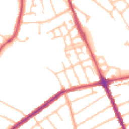Daytime road noise heatmap for HA2 6PY