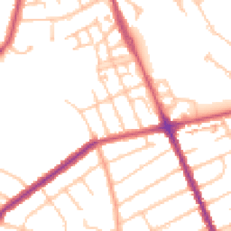 Daytime road noise heatmap for HA2 6QB