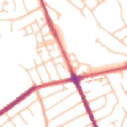 Daytime road noise heatmap for HA2 6QP