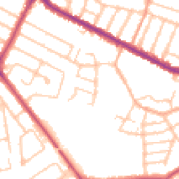Daytime road noise heatmap for HA2 7AT