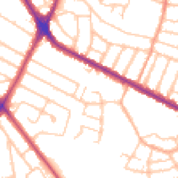 Daytime road noise heatmap for HA2 7BA