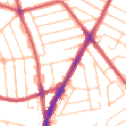 Daytime road noise heatmap for HA2 7LP