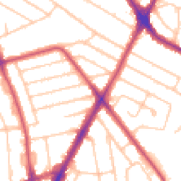 Daytime road noise heatmap for HA2 7QB