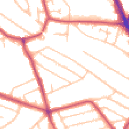 Daytime road noise heatmap for HA2 7RW