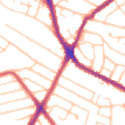 Daytime road noise heatmap for HA2 7SR