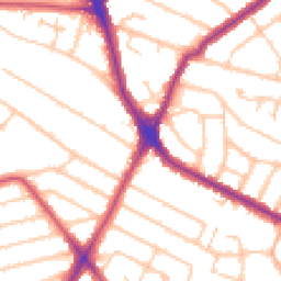 Daytime road noise heatmap for HA2 7SU
