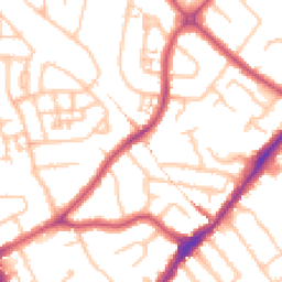 Daytime road noise heatmap for HA2 8BA