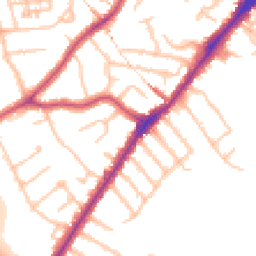 Daytime road noise heatmap for HA2 8BN