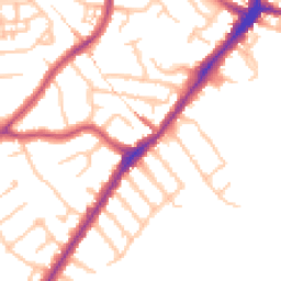 Daytime road noise heatmap for HA2 8DU