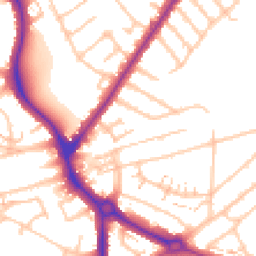 Daytime road noise heatmap for HA2 8JR