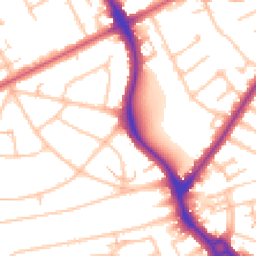 Daytime road noise heatmap for HA2 8PH