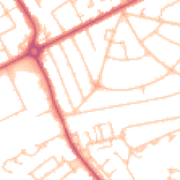 Daytime road noise heatmap for HA2 8QZ