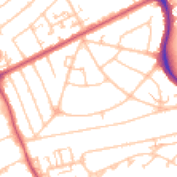 Daytime road noise heatmap for HA2 8SS