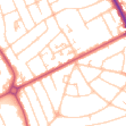 Daytime road noise heatmap for HA2 9AJ