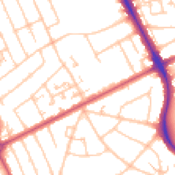 Daytime road noise heatmap for HA2 9LA
