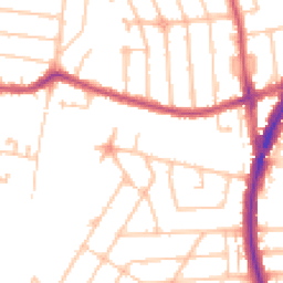 Daytime road noise heatmap for HA2 9TA
