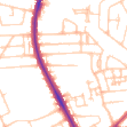 Daytime road noise heatmap for HA2 9UH