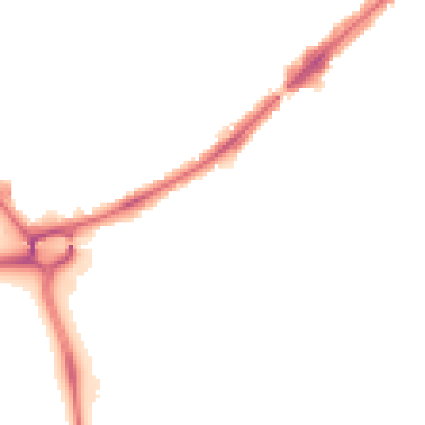 Night-time road noise heatmap for HA3 0AA