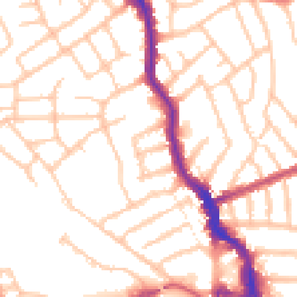 Daytime road noise heatmap for HA3 5DS