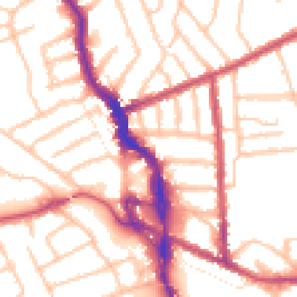 Daytime road noise heatmap for HA3 7SL