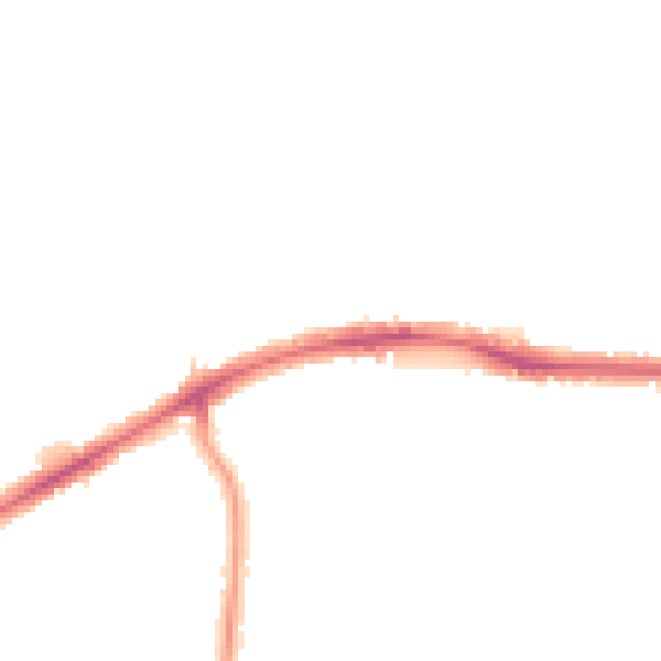 Night-time road noise heatmap for HA3 8DN