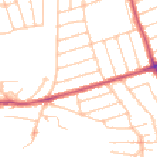 Daytime road noise heatmap for HA3 8PF