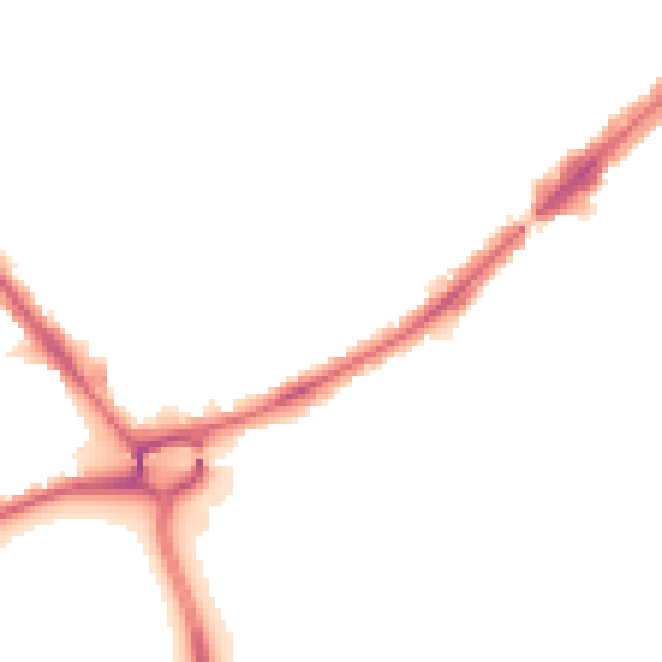 Night-time road noise heatmap for HA3 8UU