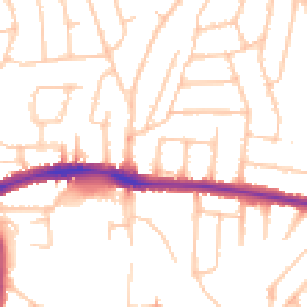 Daytime road noise heatmap for HA3 9LR