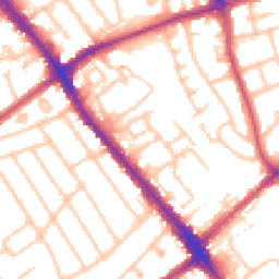 Daytime road noise heatmap for HA8 0AH