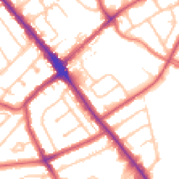 Daytime road noise heatmap for HA8 0DH