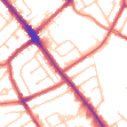 Daytime road noise heatmap for HA8 0DL