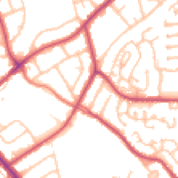 Daytime road noise heatmap for HA8 0DR