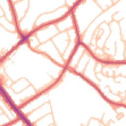 Daytime road noise heatmap for HA8 0DX
