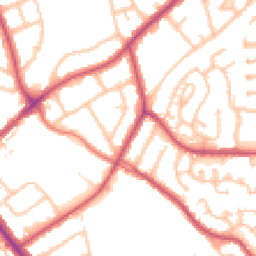 Daytime road noise heatmap for HA8 0DY