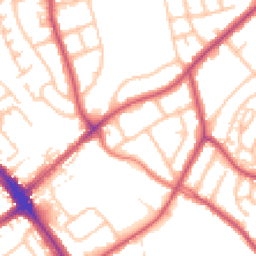 Daytime road noise heatmap for HA8 0HJ