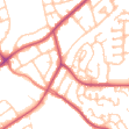 Daytime road noise heatmap for HA8 0HY
