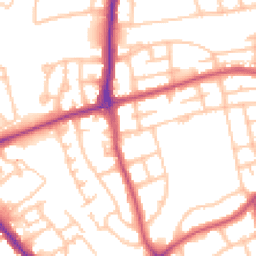 Daytime road noise heatmap for HA8 0QP