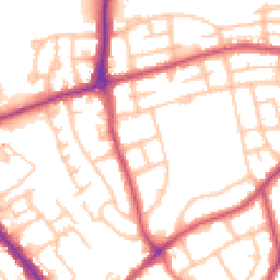 Daytime road noise heatmap for HA8 0TU