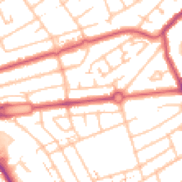 Daytime road noise heatmap for HA8 5PL