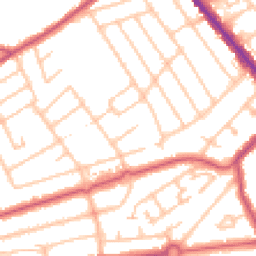 Daytime road noise heatmap for HA8 5SB