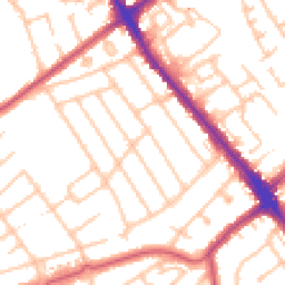 Daytime road noise heatmap for HA8 5SP