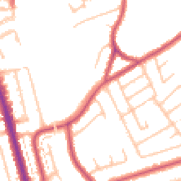Daytime road noise heatmap for HA8 6AG
