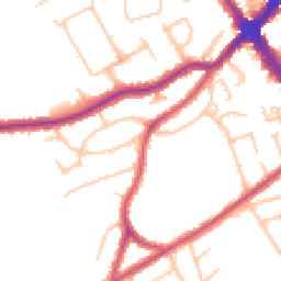 Daytime road noise heatmap for HA8 6DX