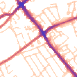 Daytime road noise heatmap for HA8 6EF