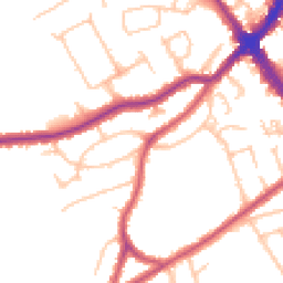 Daytime road noise heatmap for HA8 6HR